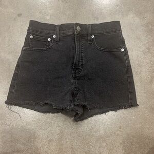 Madewell High Rise Denim Shorts Black Size 26